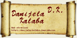 Danijela Kalaba vizit kartica